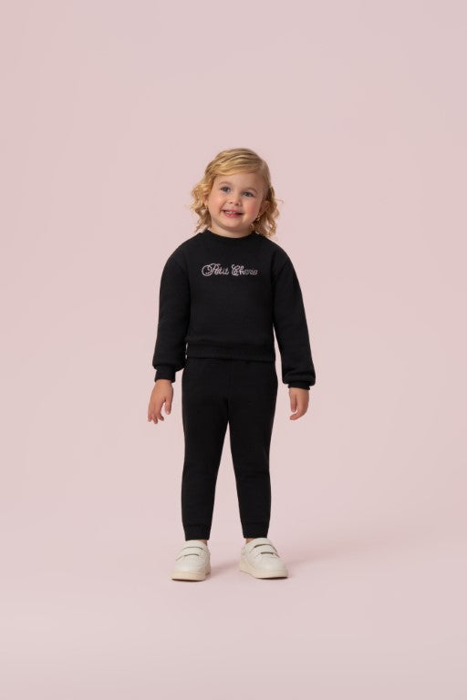 CONJUNTO DE MOLETOM TÉRMICO COM CRISTAIS PETIT CHERIE