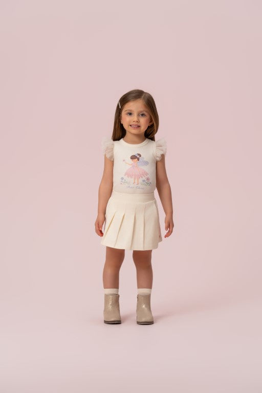 CONJUNTO BAILARINA COM SAIA PLISSADA PETIT CHERIE