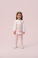 CONJUNTO DE MOLETOM CARROSSEL E LEGGING PETIT CHERIE