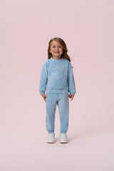 CONJUNTO DE PLUSH COM BORDADO E LAÇO EM PÉROLAS PETIT CHERIE