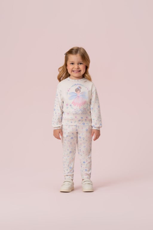 CONJUNTO DE MOLETOM EM PLUSH PETIT CHERIE