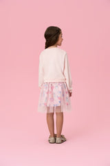 VESTIDO EM PLUSH COM SAIA DE TULE MON SUCRÉ