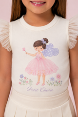 CONJUNTO BAILARINA COM SAIA PLISSADA PETIT CHERIE