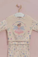 CONJUNTO BEBÊ DE MOLETOM EM PLUSH PETIT CHERIE