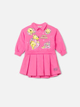 VESTIDO MOLETOM COM GOLA URSINHO POOH ANIMÊ